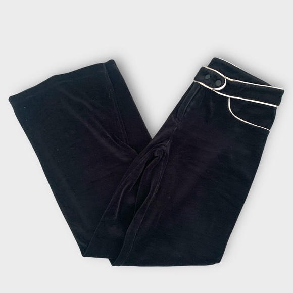 Vintage 90s Y2K Ub Velvet Flare Leg Pants - Picture 5 of 8